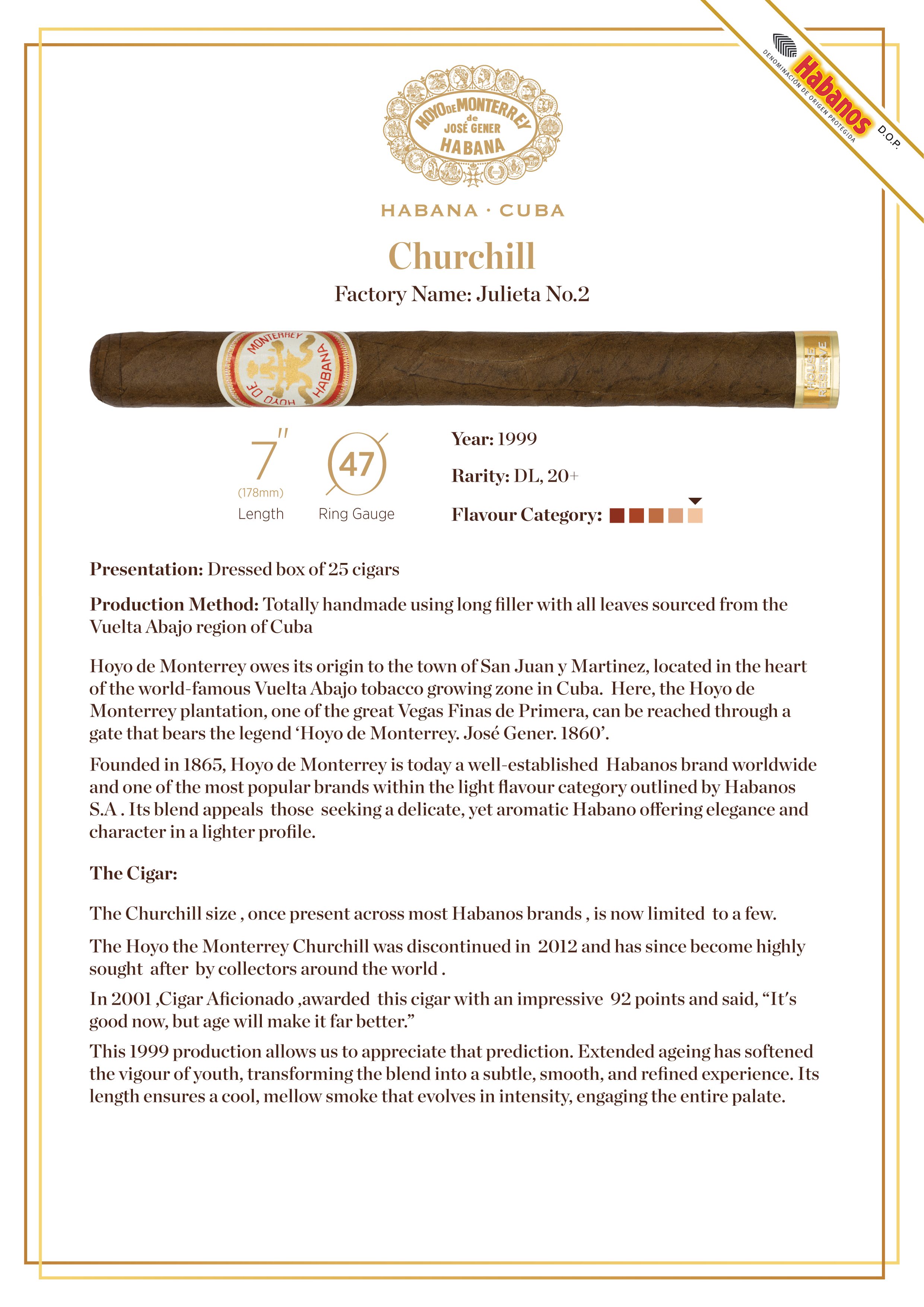 Hoyo de Monterrey — Churchill