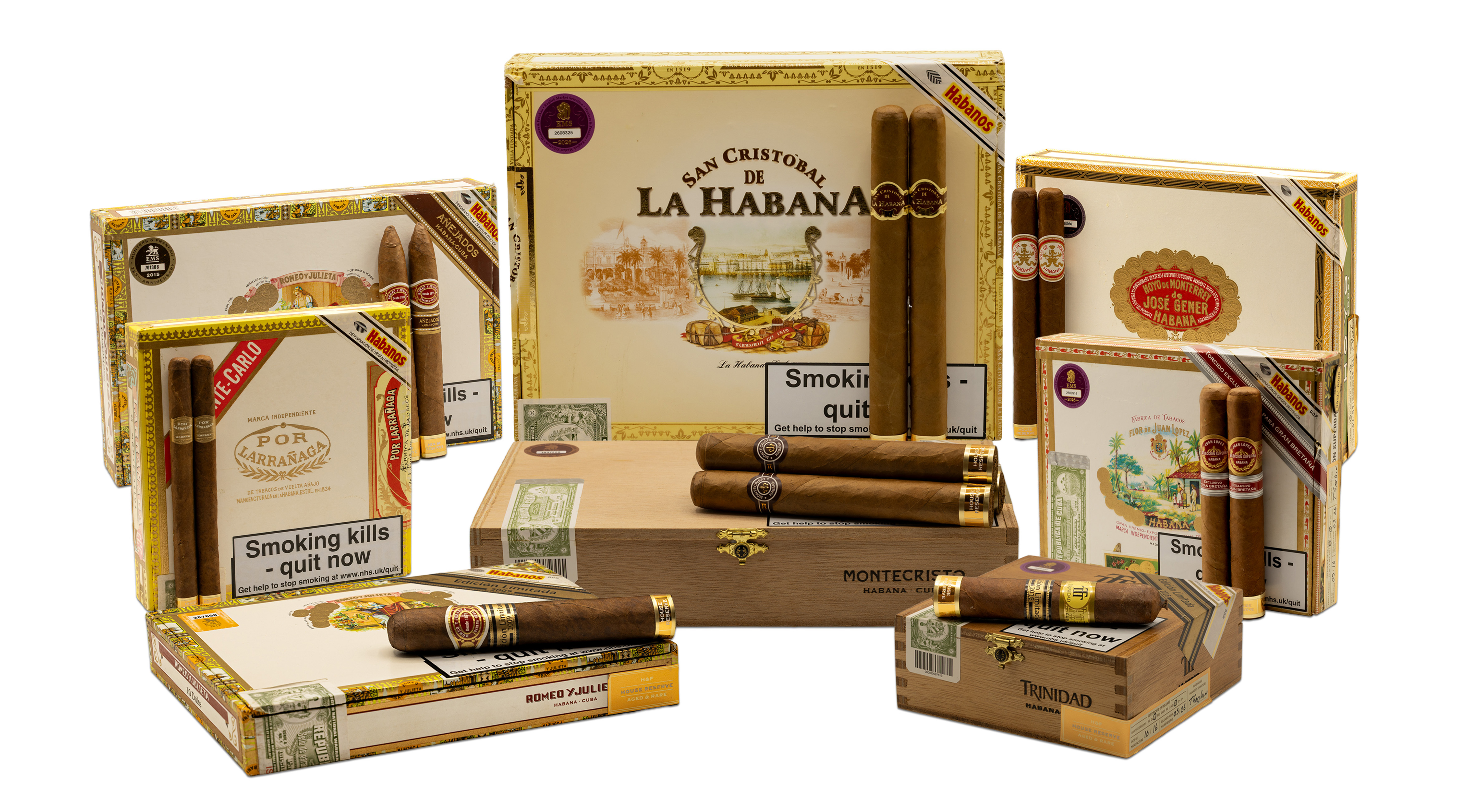 Hunters & Frankau House Reserve cigar selection